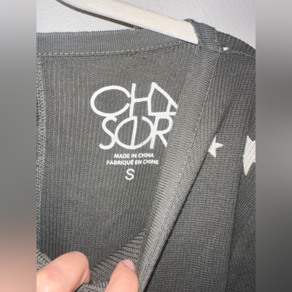 Chaser Gray Star Long Sleeve Tee - Picture 2 of 8